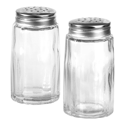 Glass Salt and Pepper Shakers | EMGA | Set of 2 | Ø3 x H7 cm 1