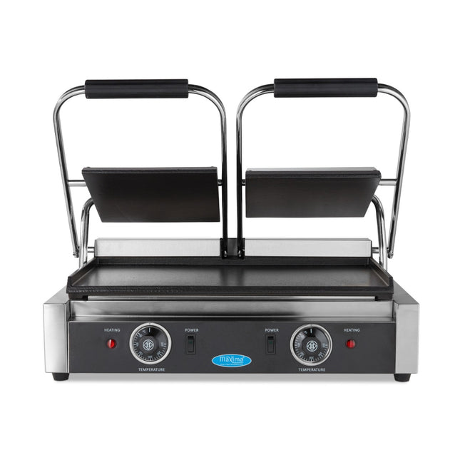 Contact Grill | Smooth | Double Grill Plate | 2 x 22cm 2