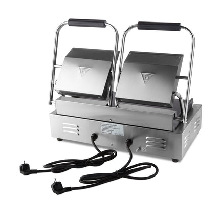 Contact Grill | Smooth | Double Grill Plate | 2 x 22cm 4