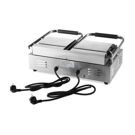 Contact Grill | Smooth | Double Grill Plate | 2 x 22cm 10