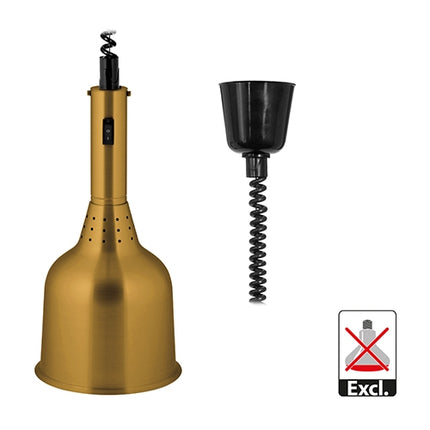 Retractable Heat Lamp Shade | EMGA | Copper Colour | Ø18 x H40 cm 1