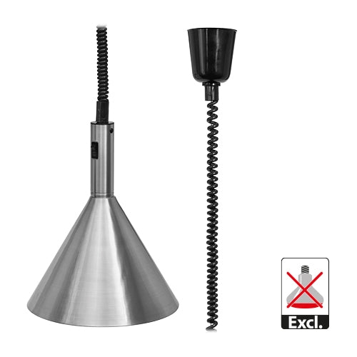 Retractable Heat Lamp Shade | EMGA | Aluminium | Ø27 x H36 cm 1