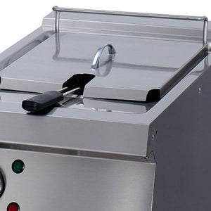 Heavy Duty Deep Fryer | 1 x 12L | Single Unit | 70cm Deep | with Drain Tap | Electric 5