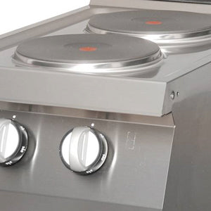 Heavy Duty Cooker | 2 Burners | Single Unit | 70cm Deep | Electric 3