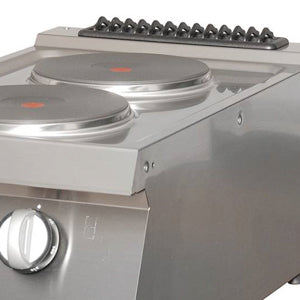 Heavy Duty Cooker | 2 Burners | Single Unit | 70cm Deep | Electric 4