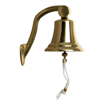 Brass Anchor Bell with Wall Bracket | EMGA | Ø10 x H10 cm 1