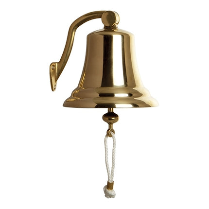 Brass Anchor Bell with Wall Bracket | EMGA | Ø17.5 x H17.5 cm 1