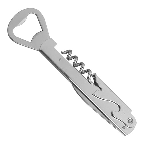 Waiter Corkscrew with Cap Opener | Louis Tellier | Chromed | 14 cm 1
