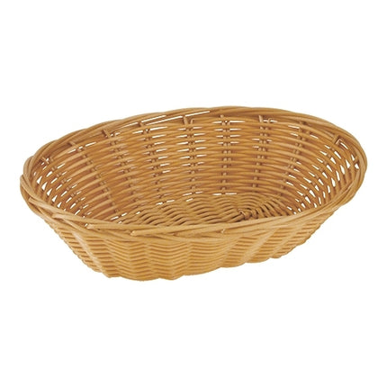 Oval Polypropylene Bread Basket | EMGA | Plastic Wicker | 23 x 18 x H7 cm 1