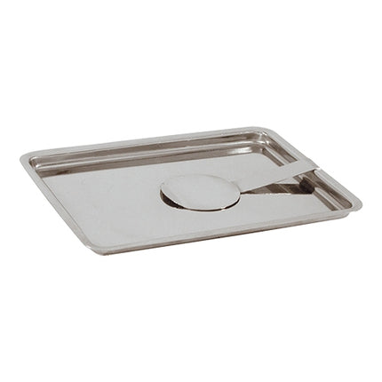 Stainless Steel Bill Tray with Bill Clip | EMGA | 18 x 13.5 cm 1