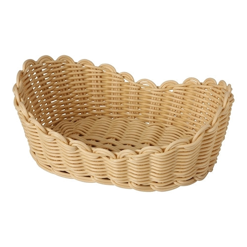 Oval Polypropylene Bread Basket | EMGA | Beige, Dishwasher Safe | 23 x 13 x H8.5 cm 1