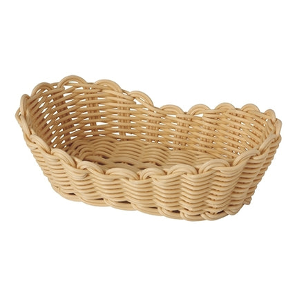 Oval Polypropylene Bread Basket | EMGA | Beige, Dishwasher Safe | 28 x 17 x H10 cm 1
