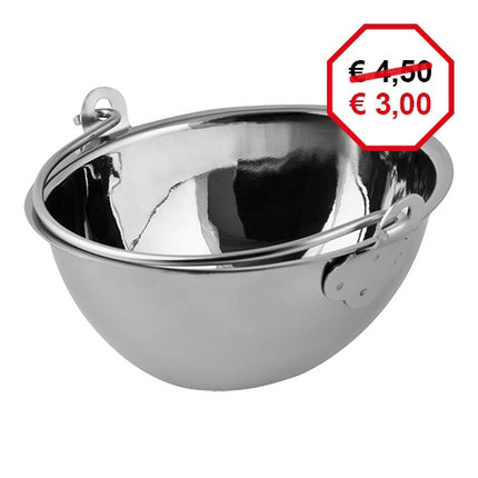 EMGA Stainless Steel Oval Serving Dish with Handle | 12.5 x 10.5 x H5 cm 1