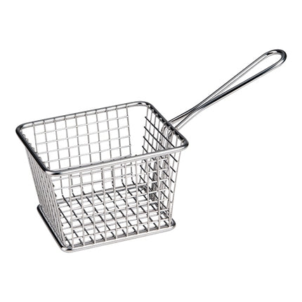 Stainless Steel 18/10 Serving Basket | EMGA | Dishwasher Safe | 11.8 x 9.8 x H7.8 cm 1