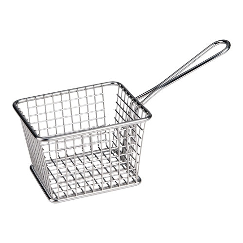 Stainless Steel 18/10 Serving Basket | EMGA | Dishwasher Safe | 11.8 x 9.8 x H7.8 cm 1