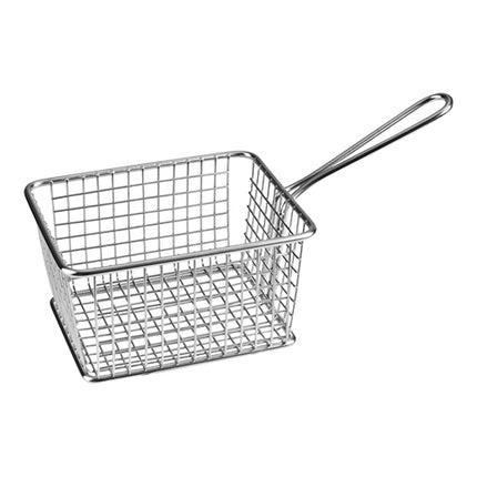 Stainless Steel 18/10 Serving Basket | EMGA | Dishwasher Safe | 14.2 x 11.4 x H7.8 cm 1
