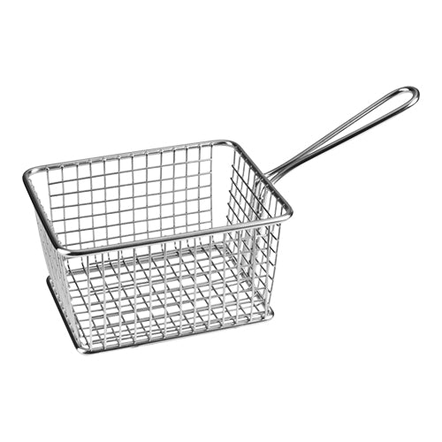 Stainless Steel 18/10 Serving Basket | EMGA | Dishwasher Safe | 14.2 x 11.4 x H7.8 cm 1