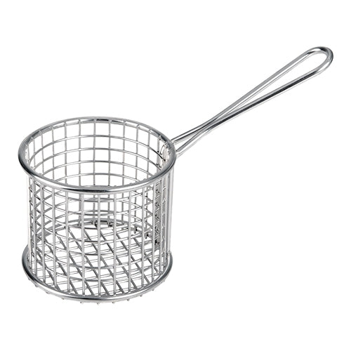 Polished 18/10 Stainless Steel Serving Basket | EMGA | Ø9.3 x H7.9 cm 1