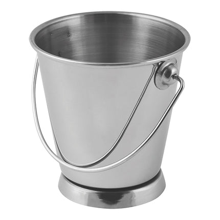 Stainless Steel Serving Bucket with Handle | EMGA | Ø9 x H9.5 cm 1