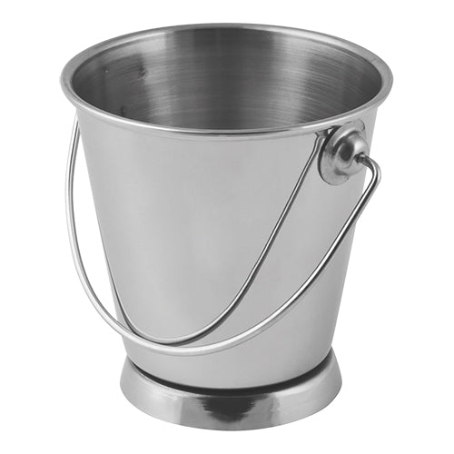 Stainless Steel Serving Bucket with Handle | EMGA | Ø9 x H9.5 cm 1