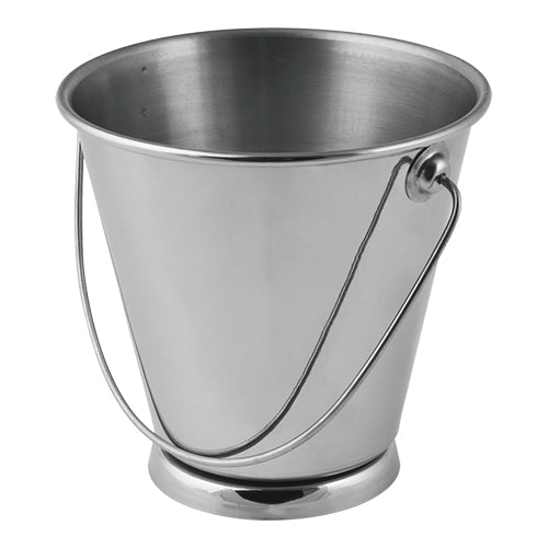 Stainless Steel Serving Bucket with Handle | EMGA | Ø13 x H13 cm 1