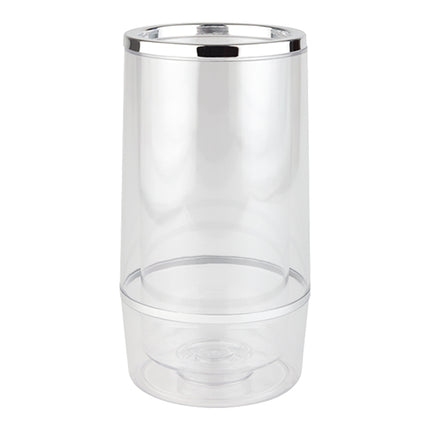 Double-Walled Transparent Wine Bucket | EMGA | Polystyrene | Ø11.5 x H23 cm 1