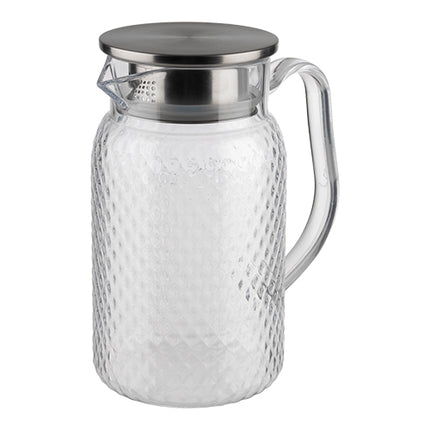 Transparent Polycarbonate Pitcher with Pouring Strainer | EMGA | 1 L | Ø10 x H19 cm 1