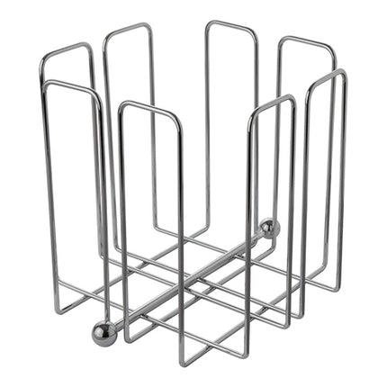 Chromed Napkin Holder for 1/4 Fold Napkins | EMGA | 19 x 19 x H19 cm 1
