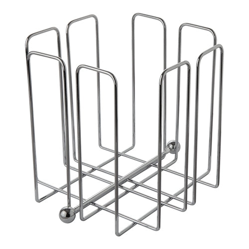 Chromed Napkin Holder for 1/4 Fold Napkins | EMGA | 19 x 19 x H19 cm 1