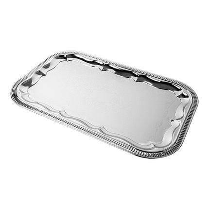 Rectangular Serving Dish GN 1/1 | EMGA 130200 | Chromed | 53 x 32.5 cm 1