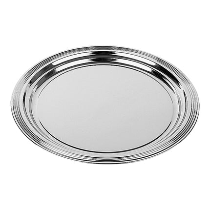 Round Chromed Serving Dish | EMGA | Not for Direct Food Contact | Ø35 x H1.5 cm 1