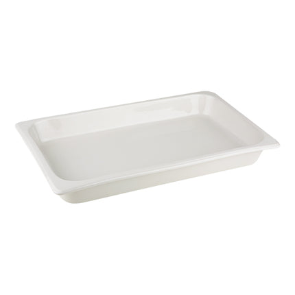 White Porcelain Gastronorm Pan GN 1/1 | EMGA | 60 mm | 53 x 32.5 cm 1