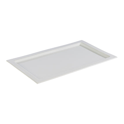 EMGA White Porcelain Serving Dish GN 1/1 | Rectangular | 53 x 32.5 x H2 cm 1