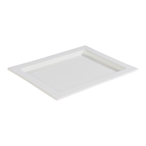 EMGA White Porcelain Serving Dish GN 1/2 | Rectangular | 32.5 x 26.5 x H2 cm 1