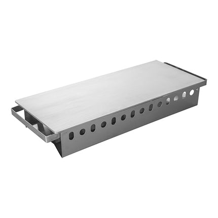 Stainless Steel Rechaud with Hinged Aluminium Cover Plate | EMGA | Tea Candle Powered | 46.5 x 17.5 x H6.5 cm 1