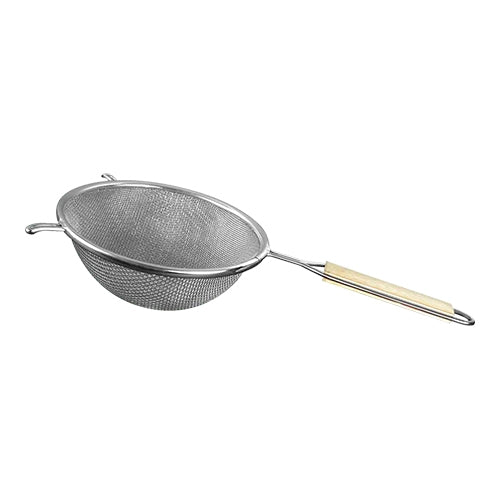 Bowl Strainer with Double Mesh | EMGA | Ø20 cm | Stainless Steel, Wooden Handle 1