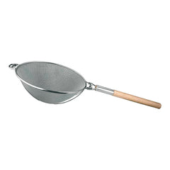 Double Mesh Bowl Strainer | EMGA | Stainless Steel with Wood Handle | Ø36 cm 1
