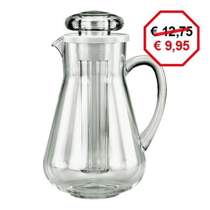 EMGA Transparent Polycarbonate Pitcher with Ice Tube Lid | 1.9 L 1