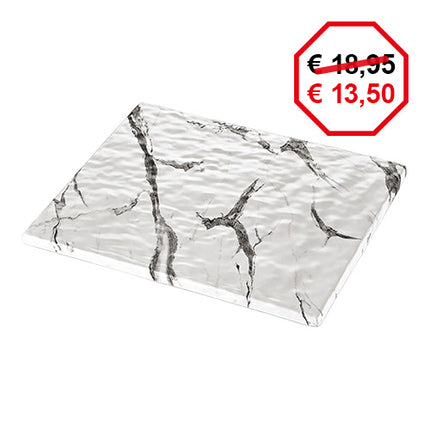 Melamine Serving Dish Marble Look GN 1/2 | EMGA 1