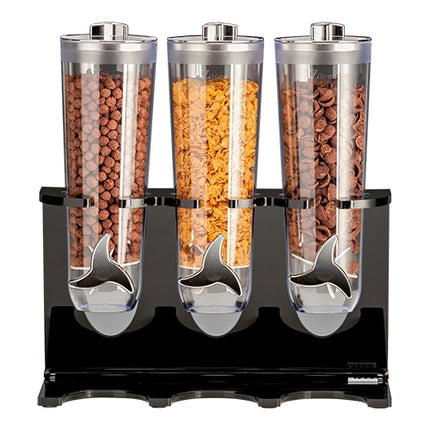 EMGA Polycarbonate Cereal Dispenser with 3 Compartments | BPA-Free | 3 x 1.5 L 1