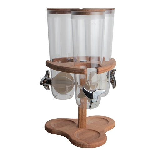 Rotating Cereal Dispenser with 3 Containers | EMGA | 3 x 1.5 L | 26 x 26 x H43 cm 1