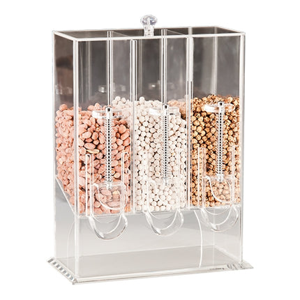 EMGA Cereal Dispenser with Transparent Containers | 3 Compartments | 3 x 1.5 L 1