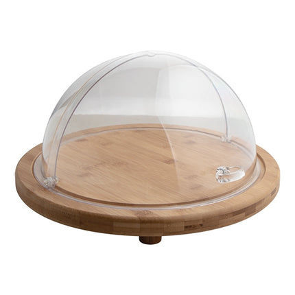 Round Wooden Serving Dish with Rolltop Cover | EMGA | Ø38 x H24.5 cm 1