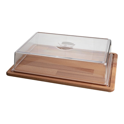 Rectangular Bamboo Serving Dish with Cover | EMGA | 39 x 29 x H11 cm 1