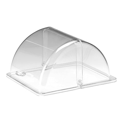 Transparent Polycarbonate Rolltop Cover | EMGA | GN 1/2 | 32.5 x 26.5 cm 1