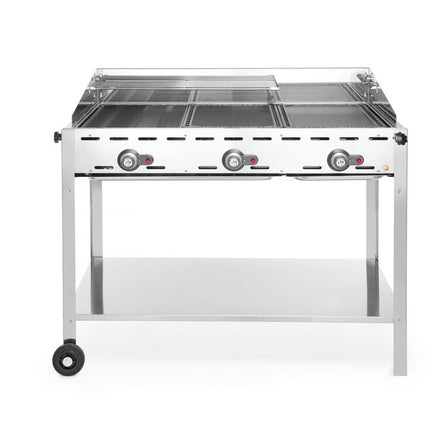 Green Fire Barbecue with 3 Burners | HENDI Profi Line | 17.4kW | 1078x612x825mm