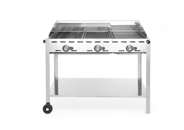 Green Fire Barbecue with 3 Burners | HENDI Profi Line | 17.4kW | 1078x612x825mm
