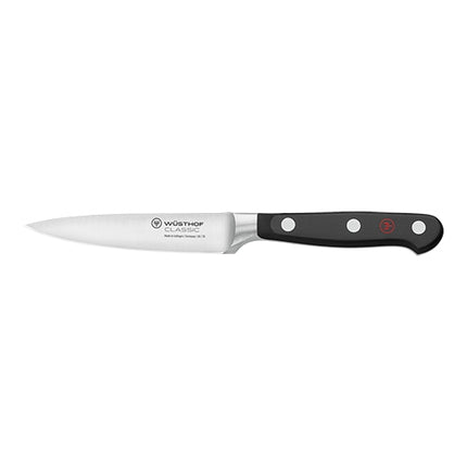Paring Knife with Smooth Stainless Steel Blade | Wüsthof Dreizack Classic | 10 cm Blade 1