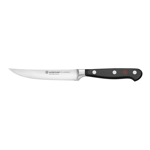Stainless Steel Steak Knife with Plastic Handle | Wüsthof Dreizack | 12 cm Blade 1