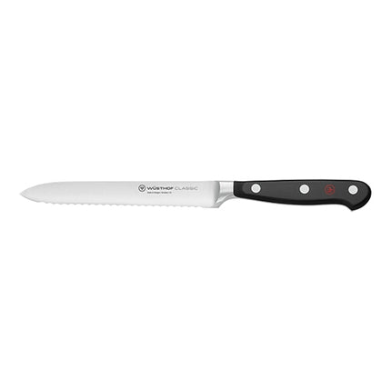 Tomato Knife Serrated Blade | Wüsthof Dreizack Classic | Stainless Steel, 14 cm Blade 1